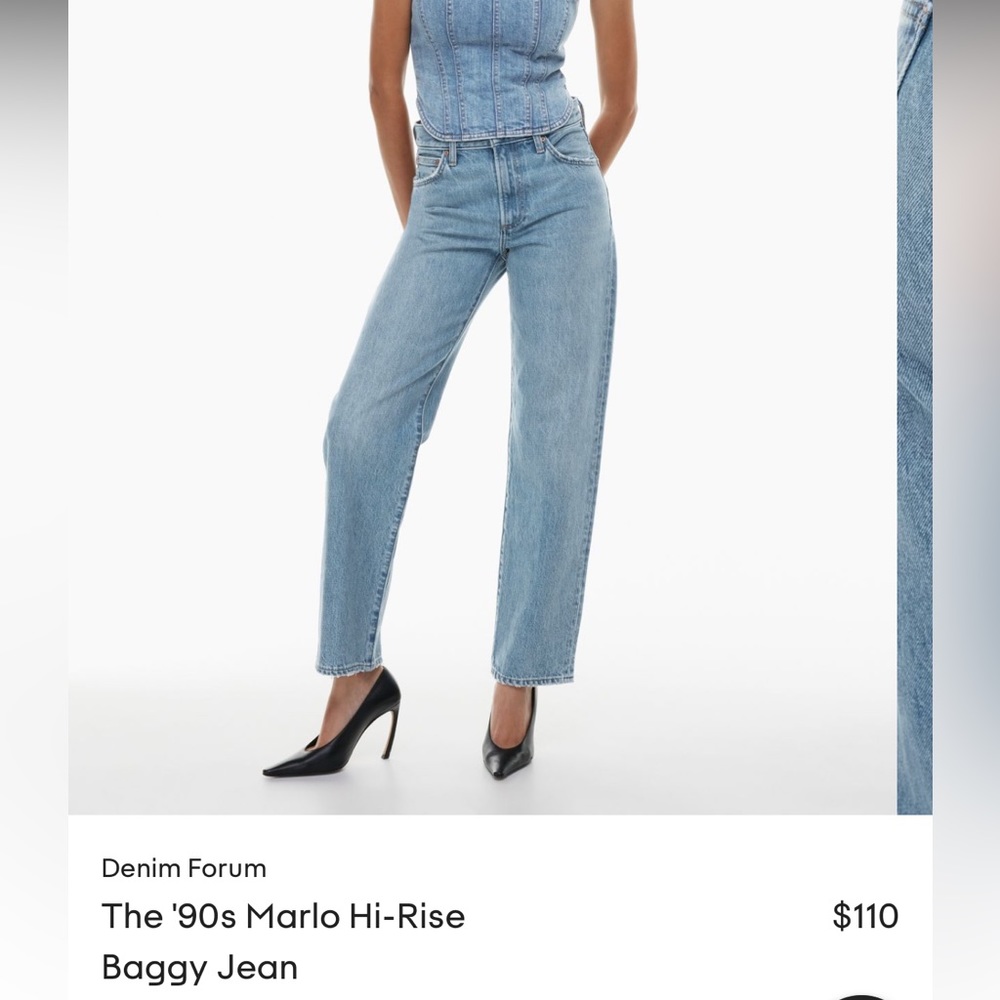 Denim Forum - Marlo High Rise Baggy Jean size 29